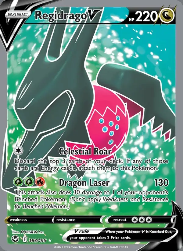 Regidrago V #183 Silver Tempest PSA 10