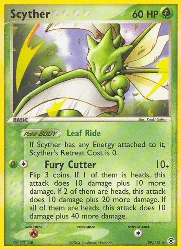 Scyther #29 FireRed & LeafGreen PSA 10