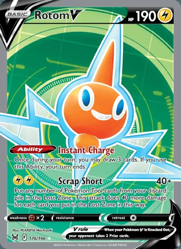 Rotom V #176 Lost Origin PSA 10
