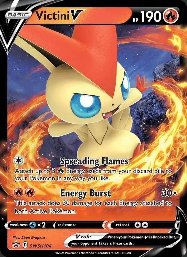 Victini V #SWSH104 SWSH Black Star Promos PSA 10