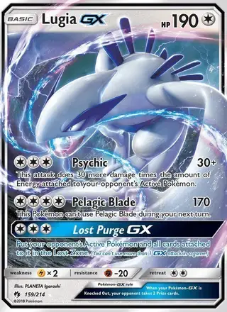Lugia GX #159 Lost Thunder PSA 10