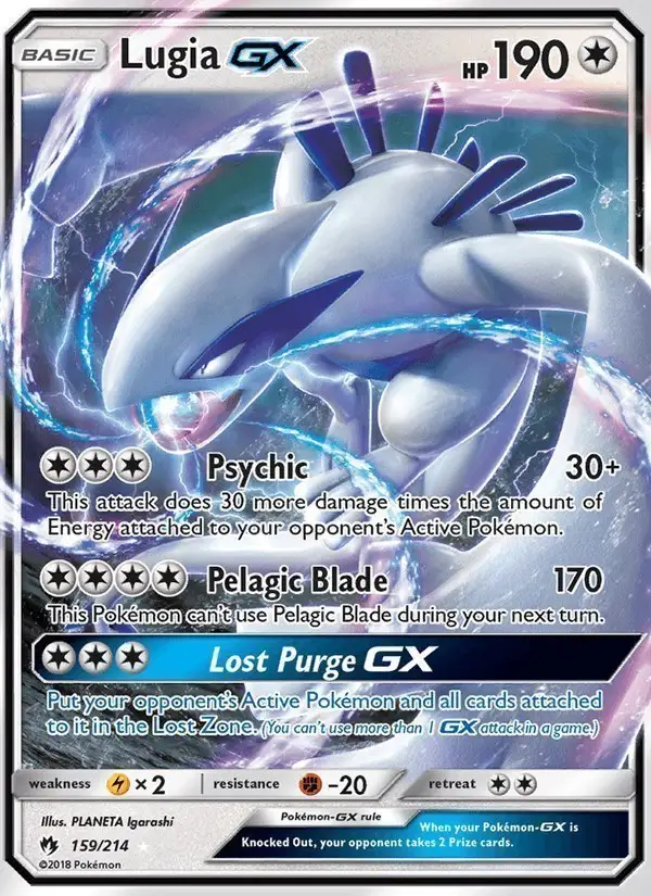 Lugia GX #159 Lost Thunder PSA 10