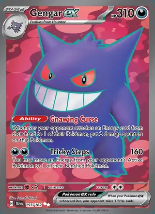 Gengar ex #193 Temporal Forces PSA 10