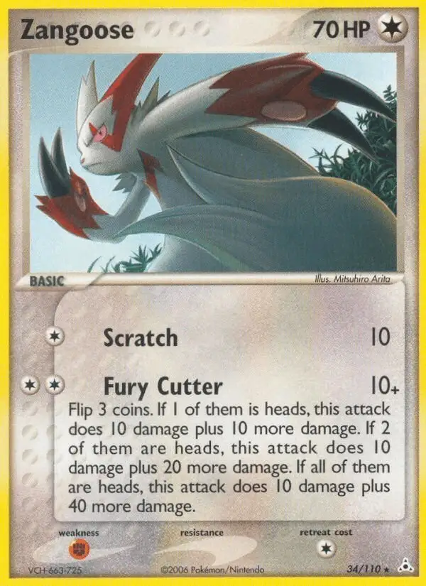 Zangoose #34 Holon Phantoms PSA 10