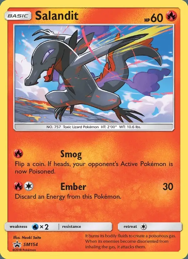 Salandit #SM154 SM Black Star Promos PSA 10