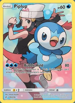 Piplup #239 Cosmic Eclipse PSA 10