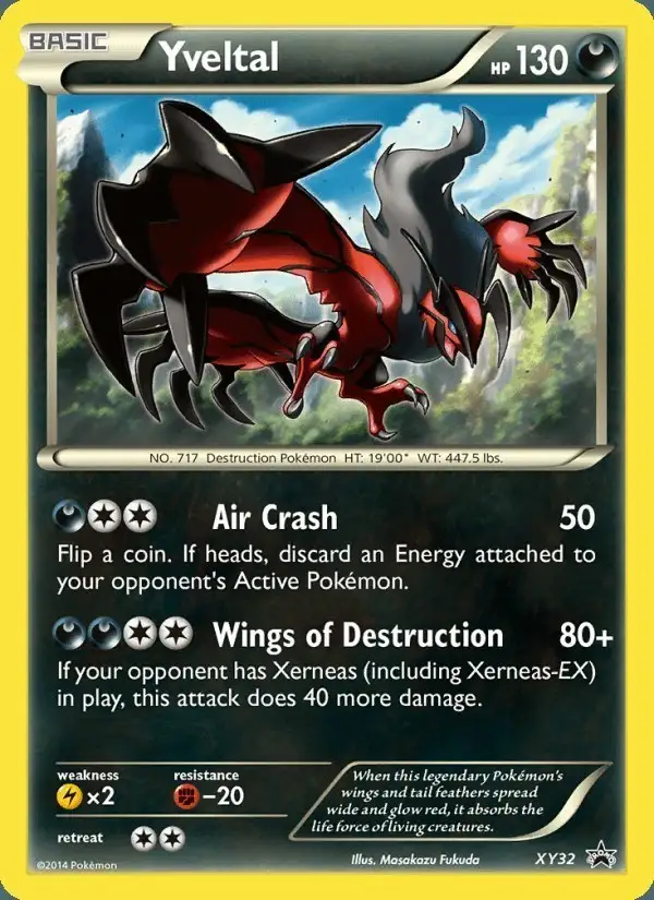 Yveltal #XY32 XY Black Star Promos PSA 10