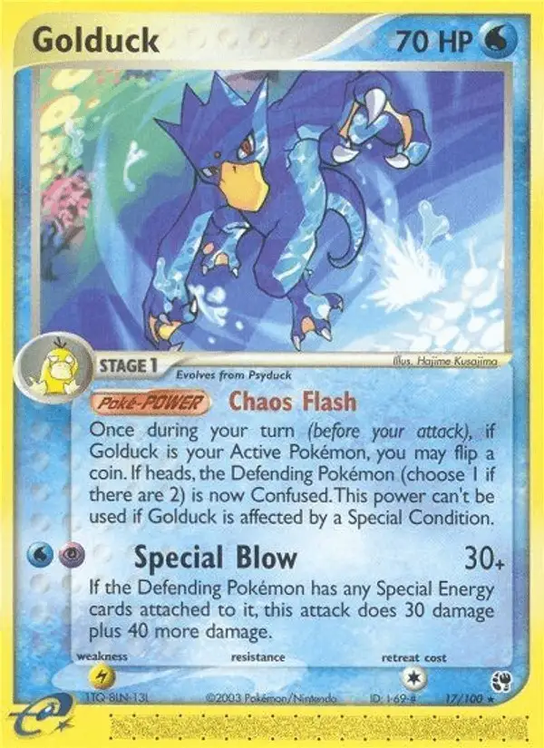 Golduck #17 Sandstorm PSA 10