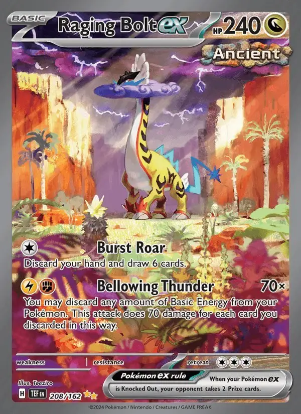 Raging Bolt ex #208 Temporal Forces PSA 10