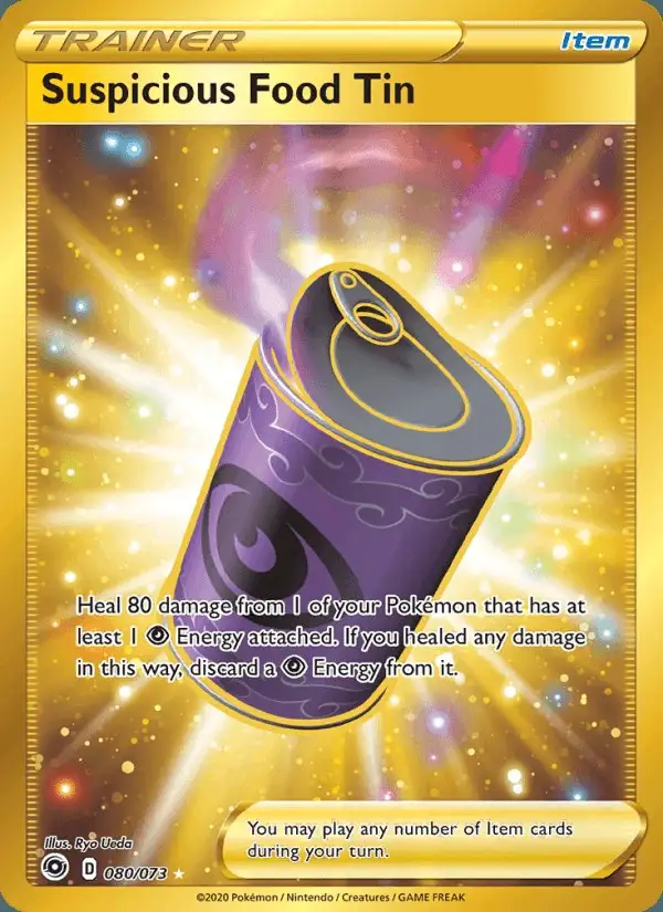 Suspicious Food Tin #80 Champion's Path PSA 10