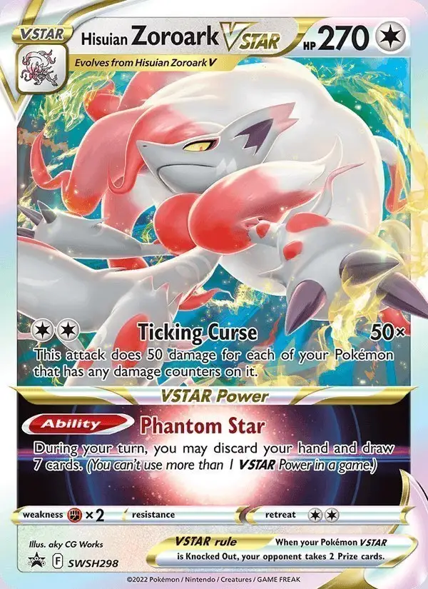 Hisuian Zoroark VSTAR #SWSH298 SWSH Black Star Promos PSA 10