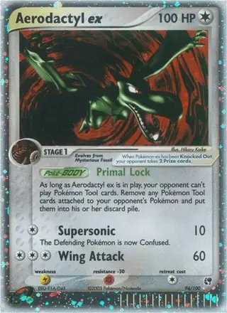 Aerodactyl ex #94 Sandstorm PSA 10