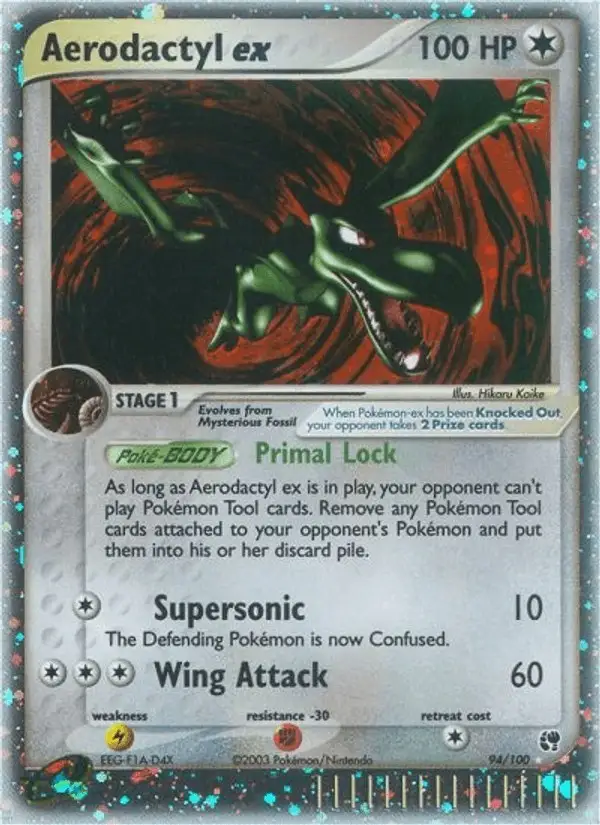 Aerodactyl ex #94 Sandstorm PSA 10