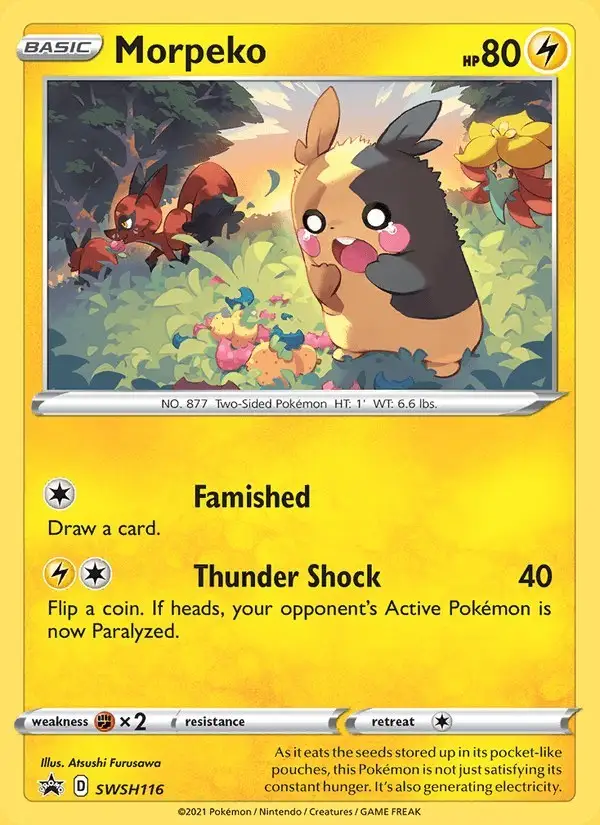Morpeko #SWSH116 SWSH Black Star Promos PSA 10