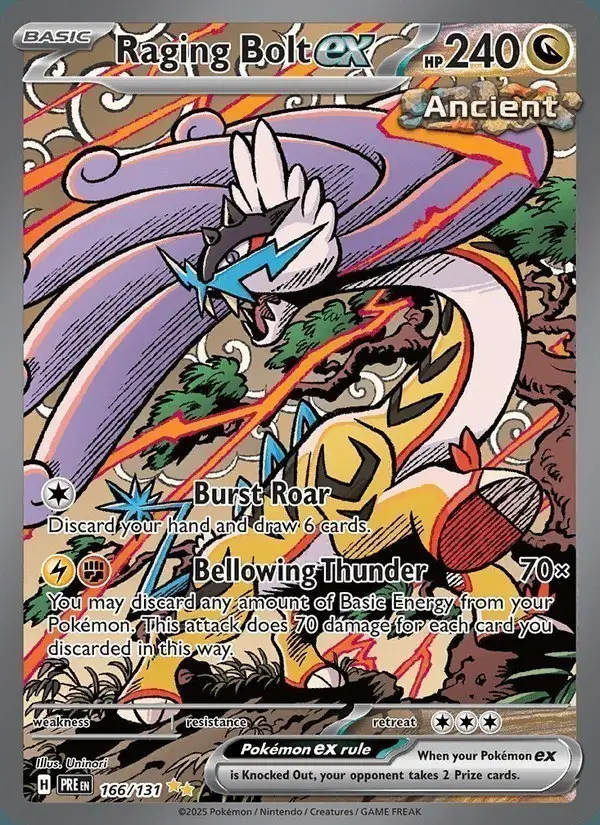 Raging Bolt ex #166 Prismatic Evolutions PSA 10
