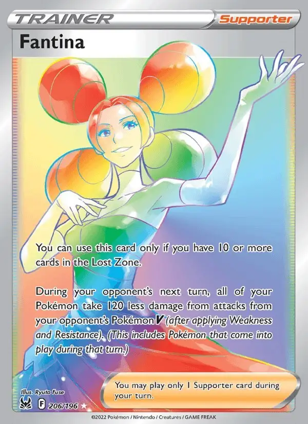 Fantina #206 Lost Origin PSA 10