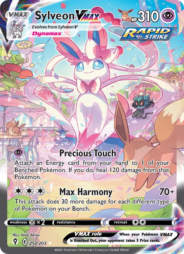 Sylveon VMAX (Full Art) #212 Evolving Skies PSA 10