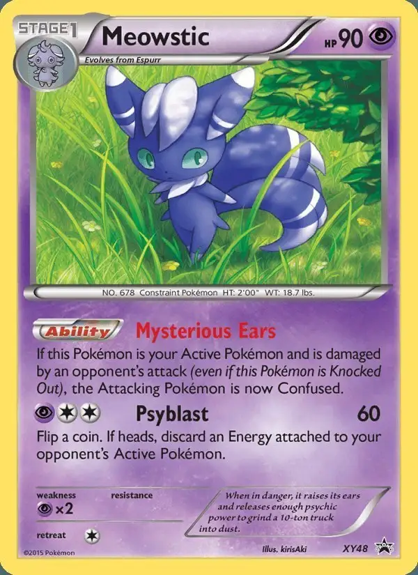 Meowstic #XY48 XY Black Star Promos PSA 10