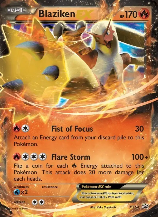 Blaziken EX #XY54 XY Black Star Promos PSA 10