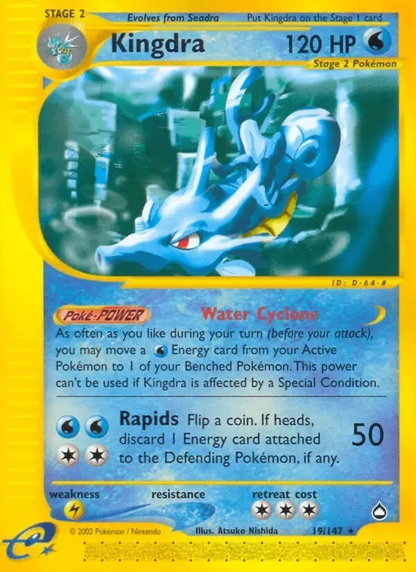 Kingdra #19 Aquapolis PSA 10