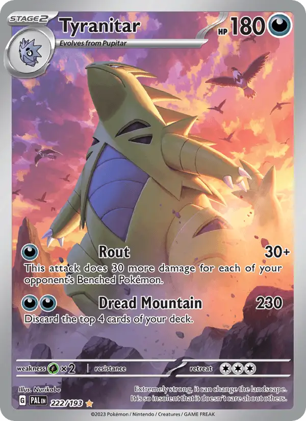 Tyranitar #222 Paldea Evolved PSA 10