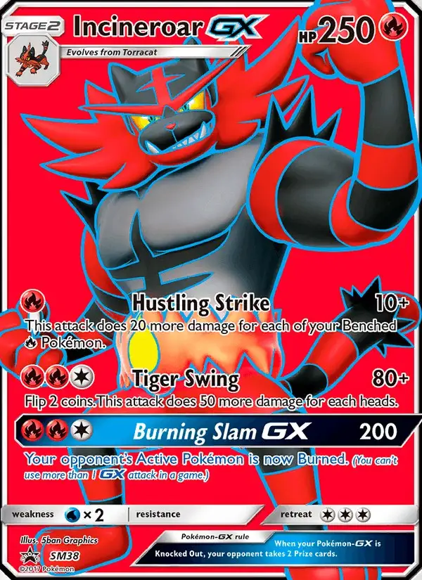 Incineroar GX #SM38 SM Black Star Promos PSA 10