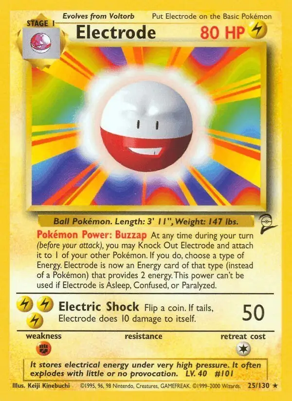 Electrode #25 Base Set 2 PSA 10