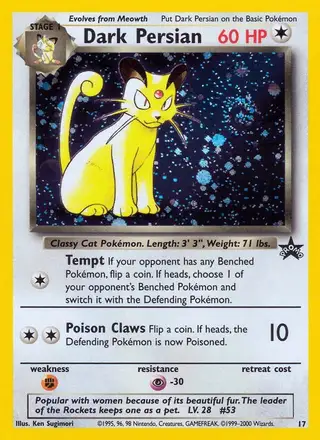 Dark Persian #17 Wizards Black Star Promos PSA 10