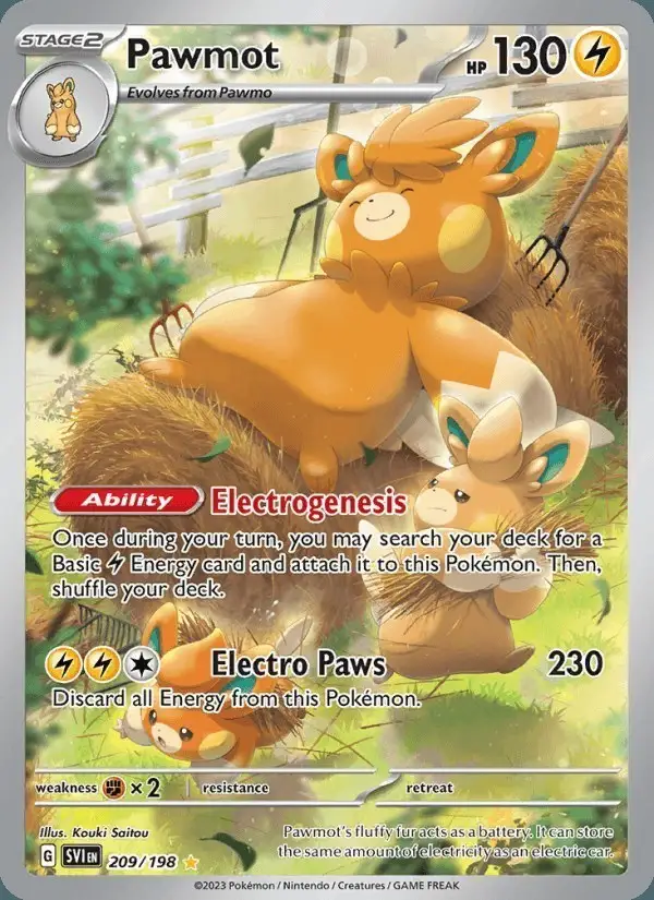 Pawmot #209 Scarlet & Violet PSA 10
