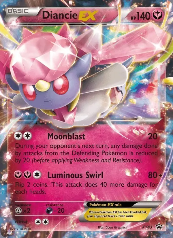 Diancie EX #XY43 XY Black Star Promos PSA 10