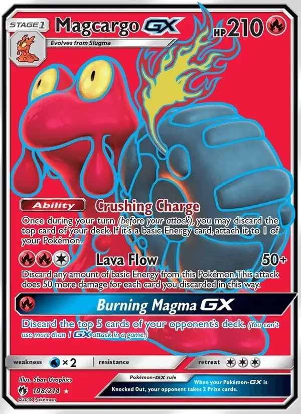 Magcargo GX #198 Lost Thunder PSA 10