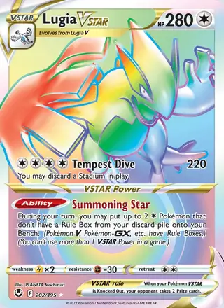 Lugia VSTAR #202 Silver Tempest PSA 10