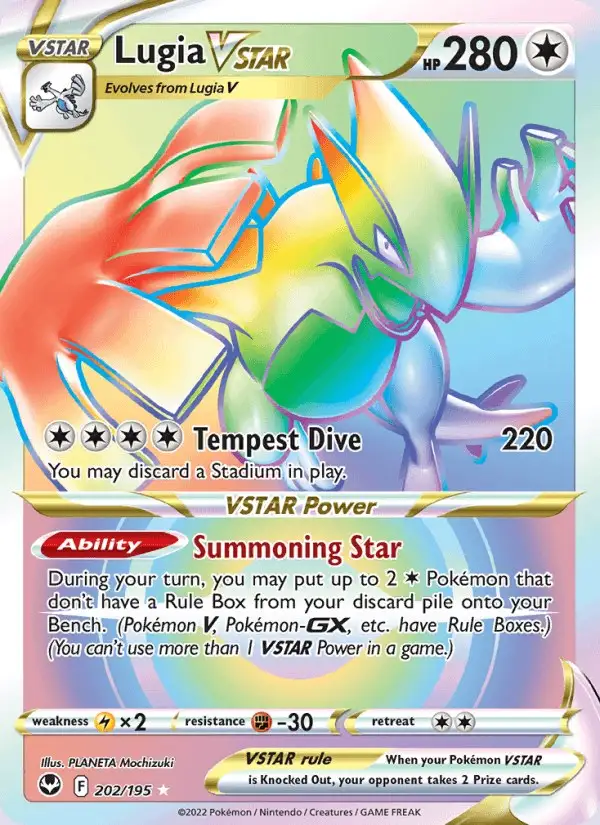 Lugia VSTAR #202 Silver Tempest PSA 10