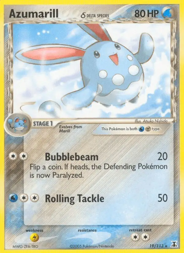 Azumarill δ #19 Delta Species PSA 10