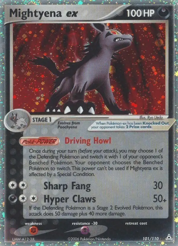 Mightyena ex #101 Holon Phantoms PSA 10