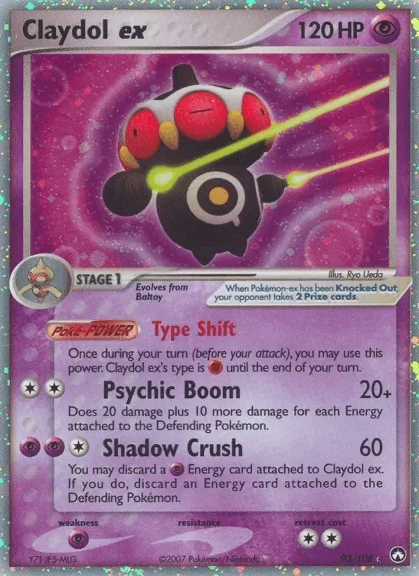 Claydol ex #93 Power Keepers PSA 10