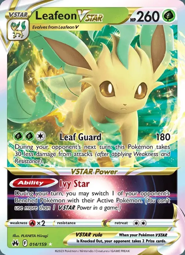 Leafeon VSTAR #014 Crown Zenith PSA 10