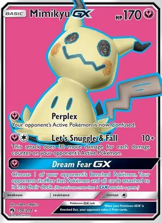 Mimikyu GX #206 Lost Thunder PSA 10