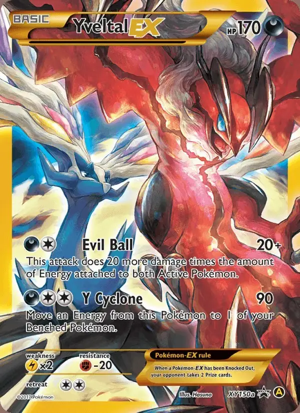 Yveltal-EX #XY150a XY Black Star Promos PSA 10