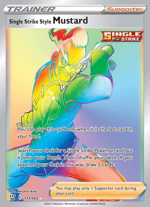 Single Strike Style Mustard #177 Battle Styles PSA 10