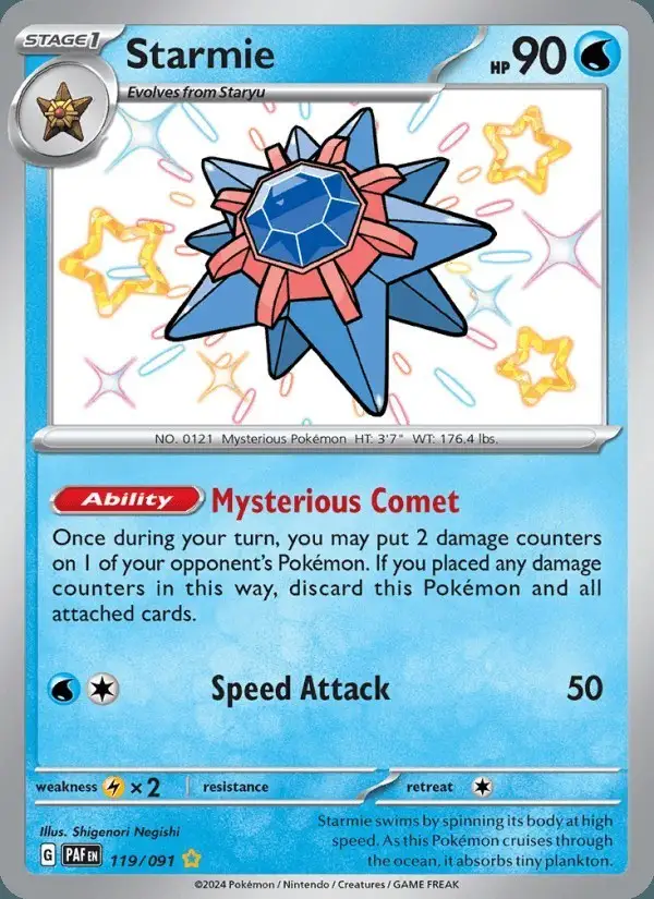 Starmie #119 Paldean Fates PSA 10