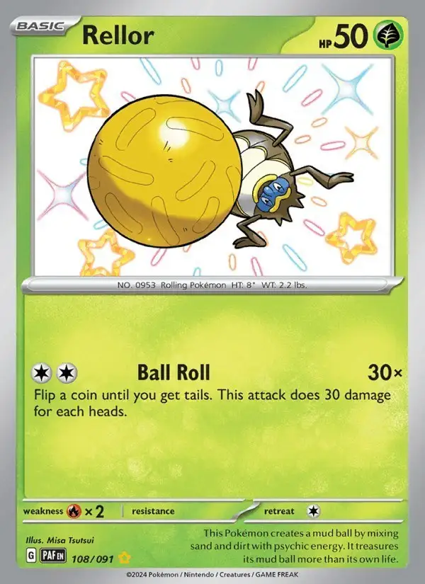 Rellor #108 Paldean Fates PSA 10