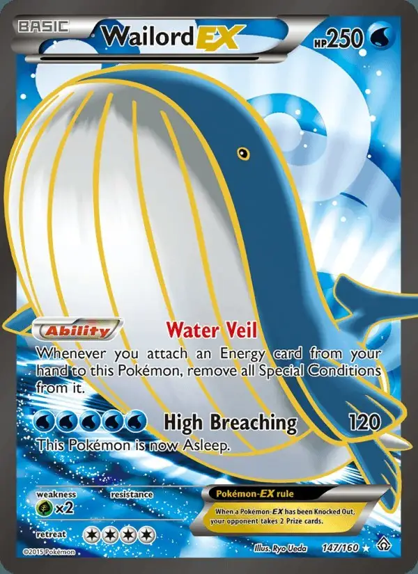 Wailord EX #147 Primal Clash PSA 10