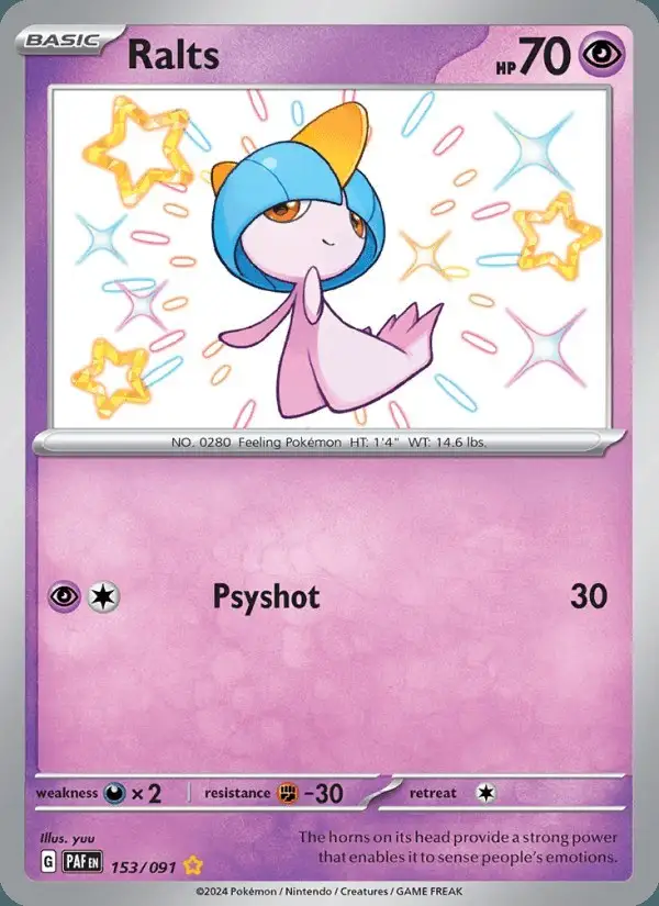 Ralts #153 Paldean Fates PSA 10