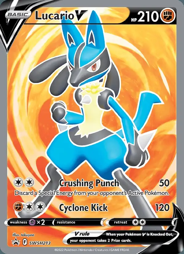Lucario V #SWSH213 SWSH Black Star Promos PSA 10