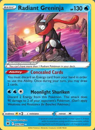 Radiant Greninja #046 Astral Radiance PSA 10