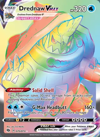Drednaw VMAX #75 Champion's Path PSA 10