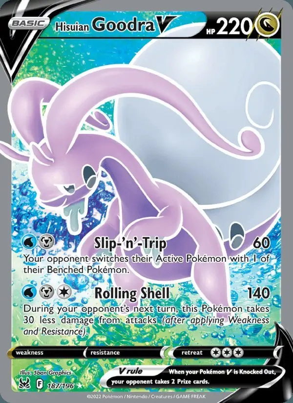 Hisuian Goodra V #187 Lost Origin PSA 10