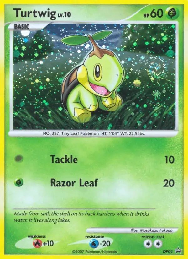 Turtwig #DP01 DP Black Star Promos PSA 10