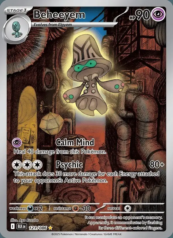 Beheeyem #121 Black Bolt PSA 10
